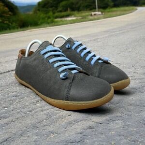 CAMPER Peu Cami Gray Leather Walking Shoes, US‎ Size 8/EU Size 41